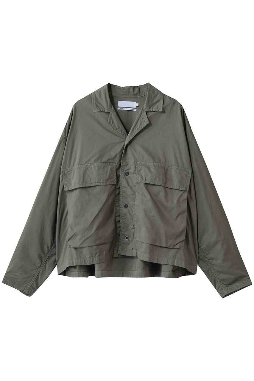 グラフペーパー/GraphpaperのGarment Dyed Typewriter Fatigue Shirt(STONE GRAY/GL263-50126C)