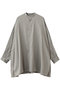 Silicon Poplin Deep Slit Band Collar Shirt グラフペーパー/Graphpaper ASH