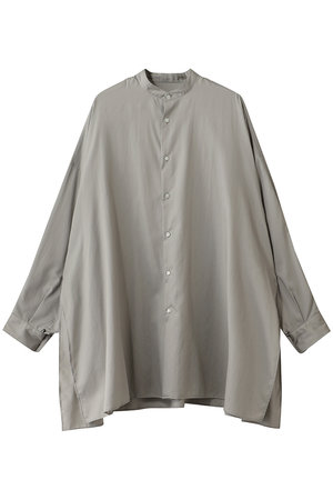 グラフペーパー/GraphpaperのSilicon Poplin Deep Slit Band Collar Shirt(110400/110403)