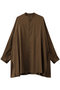 Silicon Poplin Deep Slit Band Collar Shirt グラフペーパー/Graphpaper BROWN