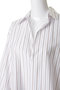SIDOGRAS Brown Stripe Short Skipper Blouse グラフペーパー/Graphpaper