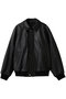【UNISEX】Cow Leather Raglan Blouson グラフペーパー/Graphpaper BLACK