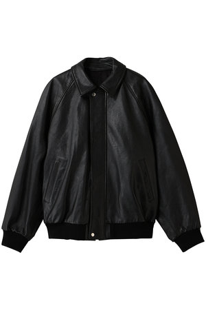 グラフペーパー/Graphpaperの【UNISEX】Cow Leather Raglan Blouson