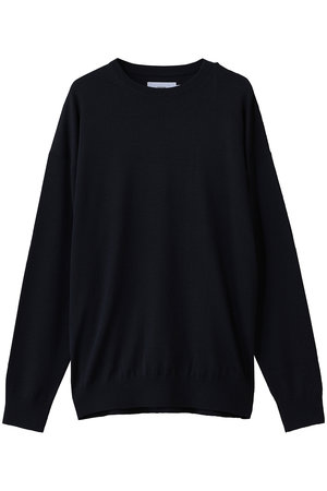 グラフペーパー/Graphpaperの【UNISEX】High Gauge L/S Oversized Crew Neck Knit(110300/110301)