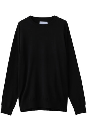 グラフペーパー/Graphpaperの【UNISEX】High Gauge L/S Oversized Crew Neck Knit(110300/110301)