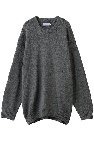 グラフペーパー/Graphpaperの【UNISEX】Cotton Wool Slub Oversized Crew Neck Knit(110300/110301)