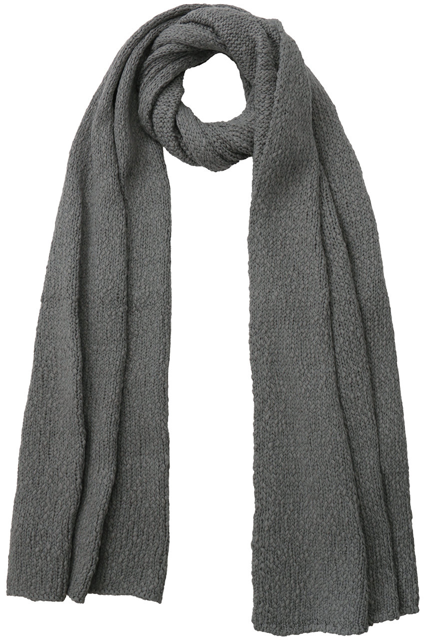 Graphpaper 【UNISEX】Cotton Wool Slub Scarf (STONE GRAY, O/S) グラフペーパー ELLE SHOP