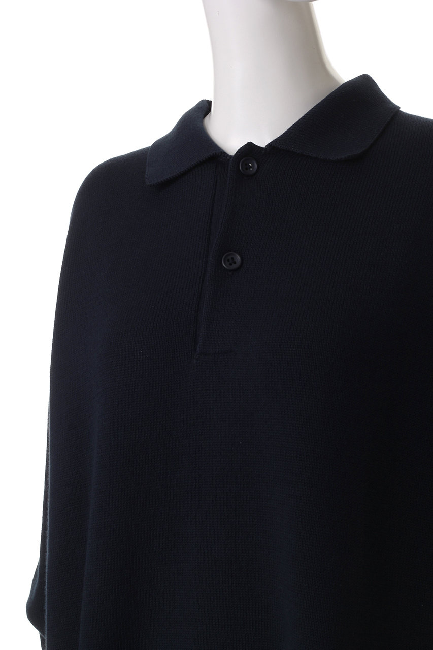 EVCON(エビコン)｜【UNISEX】COTTON KNIT L/S POLO/ニット/D