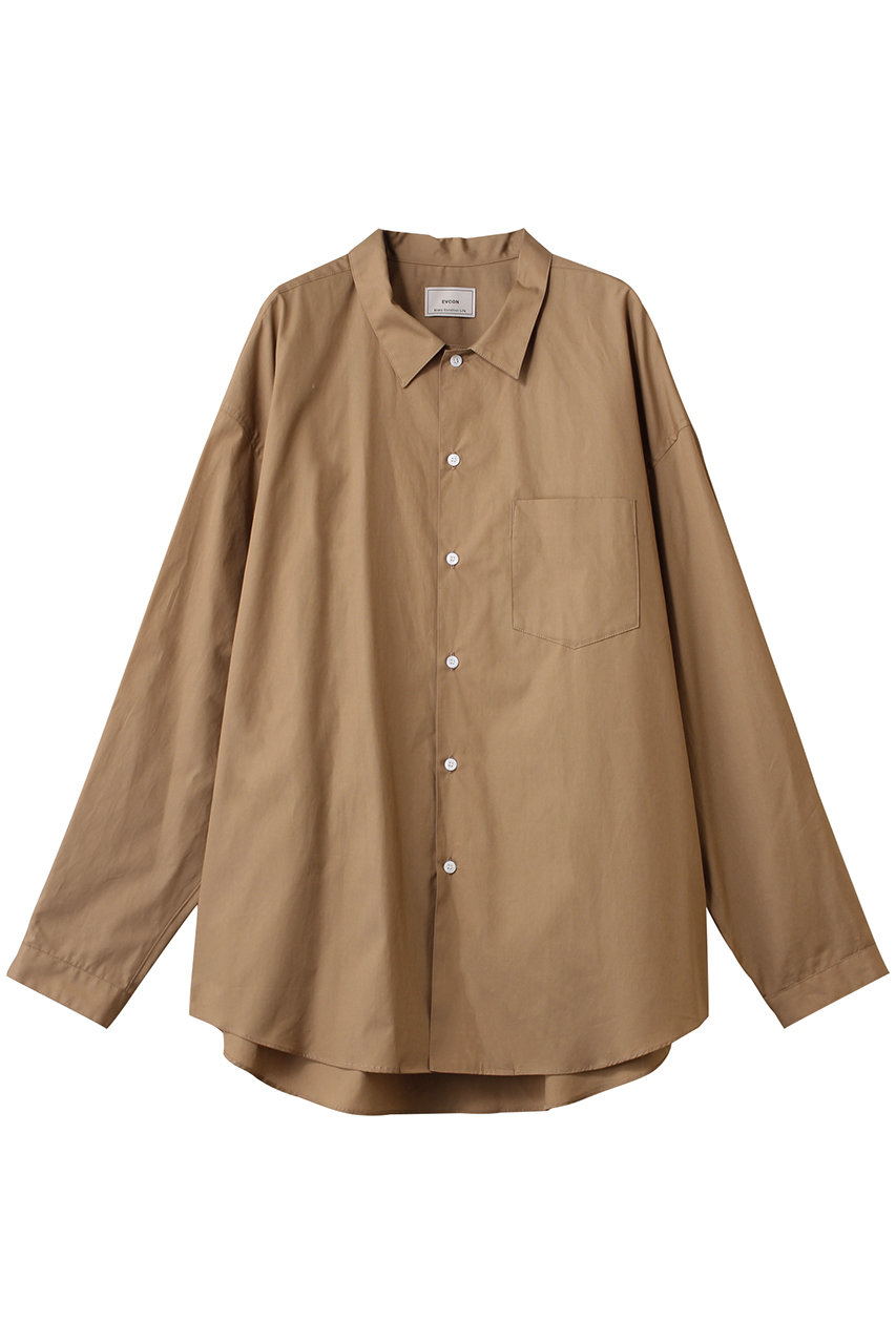 エビコン/EVCONの【UNISEX】OVERSIZED L/S SHIRTS/シャツ(BEIGE/251-91302)