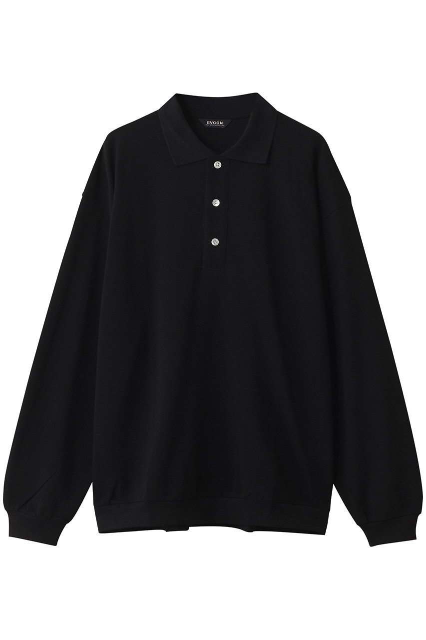 エビコン/EVCONの【UNISEX】POLO L/S SHIRT ポロシャツ(BLACK/253-91102)