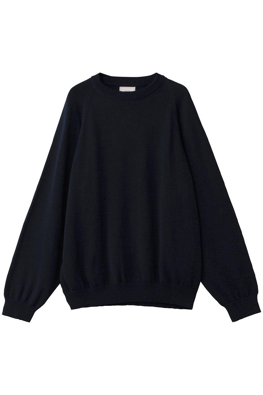 エビコン/EVCONの【UNISEX】COTTON KNIT CREW/クルーネックニット(NAVY/253-91203)