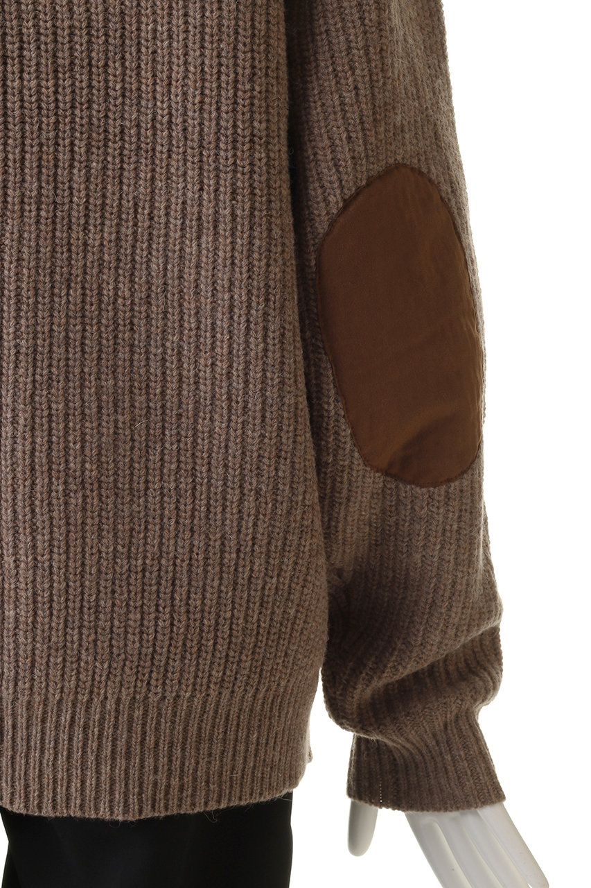 【イタリア製】Les Copains ローゲージ　ドライバーズニット　ブラウン EVCON(エビコン)｜【UNISEX】WARREN SCOTT DRIVERS KNIT/ドライバーズ