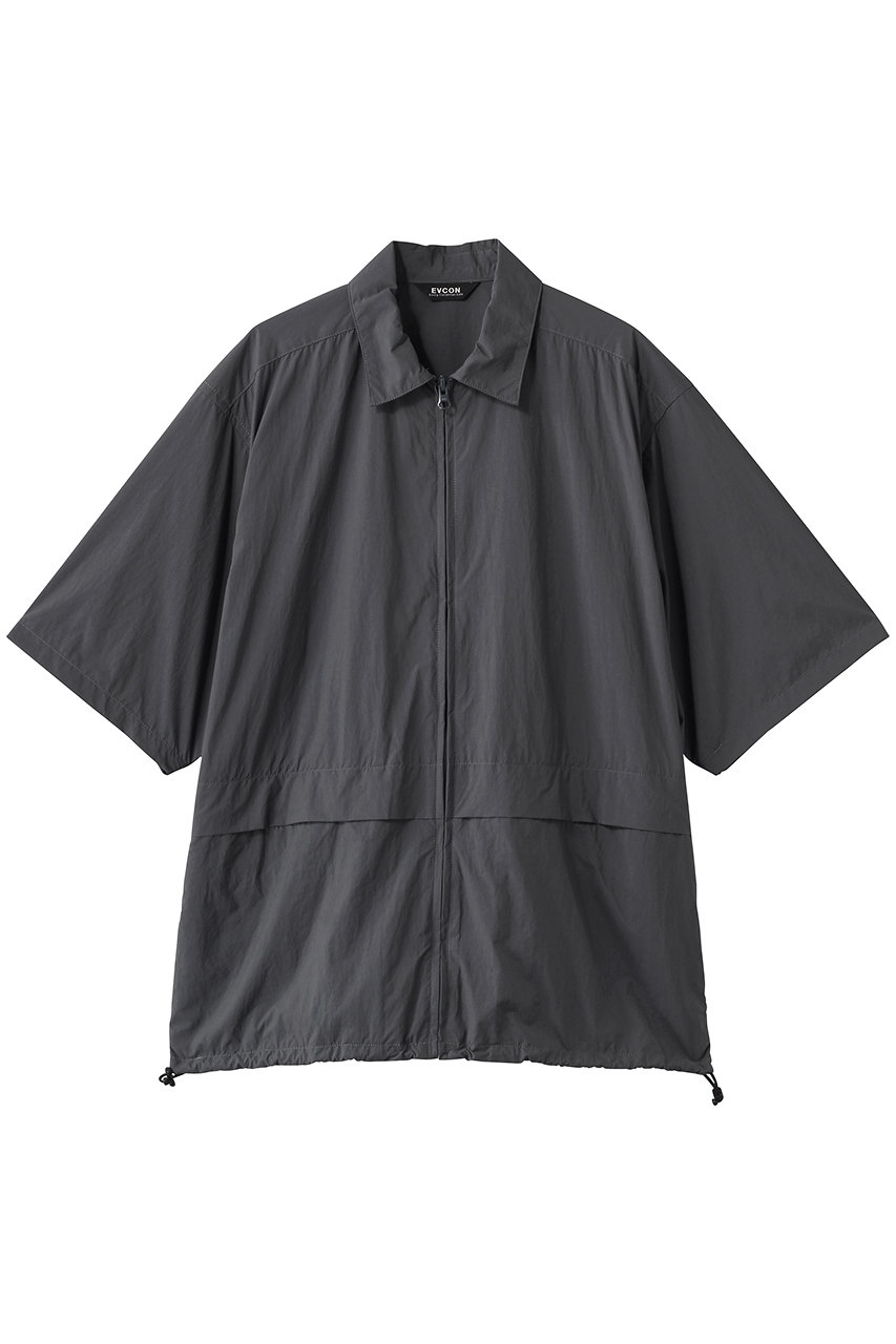 エビコン/EVCONの【UNISEX】LIGHTWEIGHT NYLON S/S SHIRT(GRAY/261-91301)