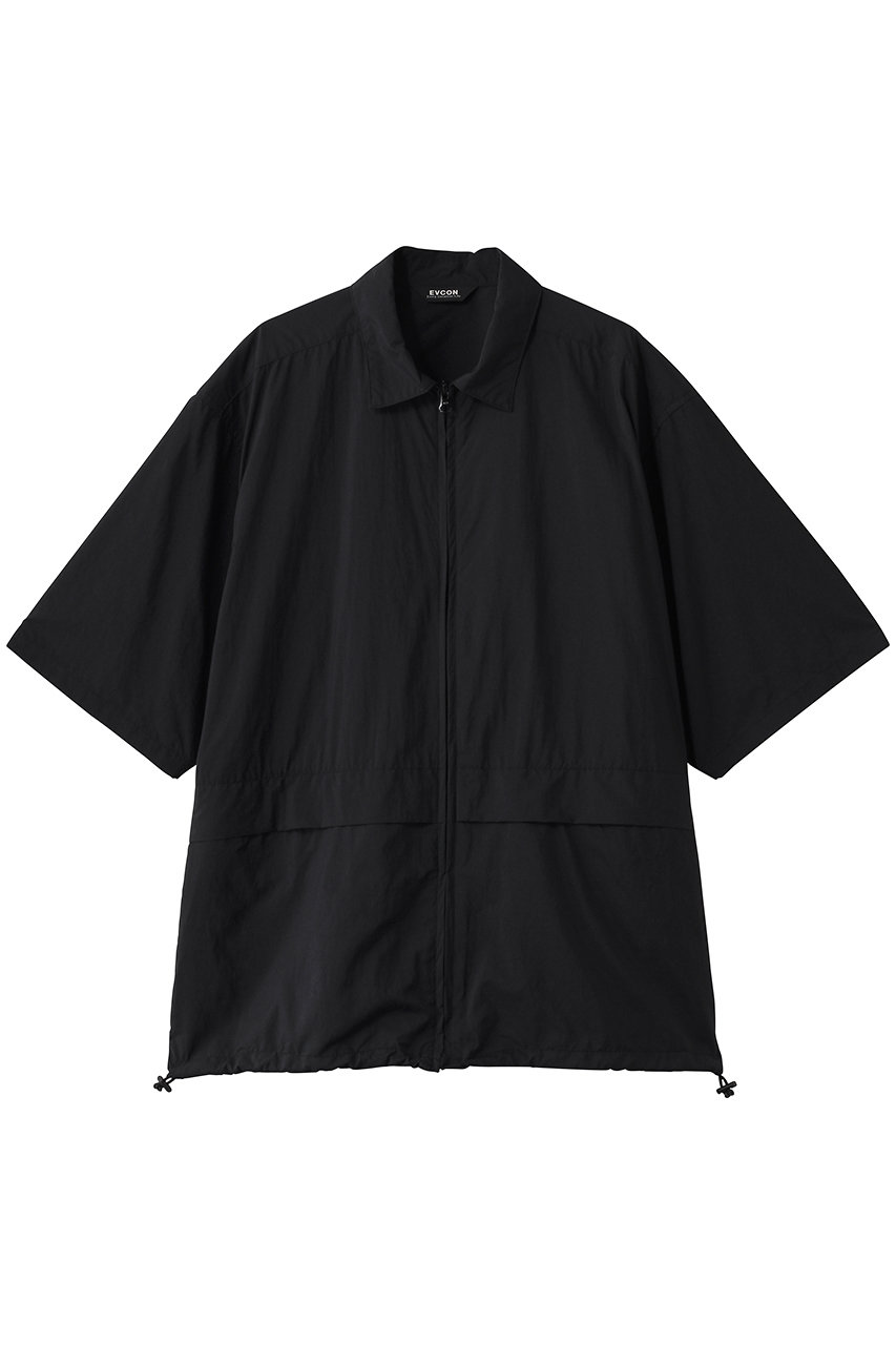 エビコン/EVCONの【UNISEX】LIGHTWEIGHT NYLON S/S SHIRT(BLACK/261-91301)
