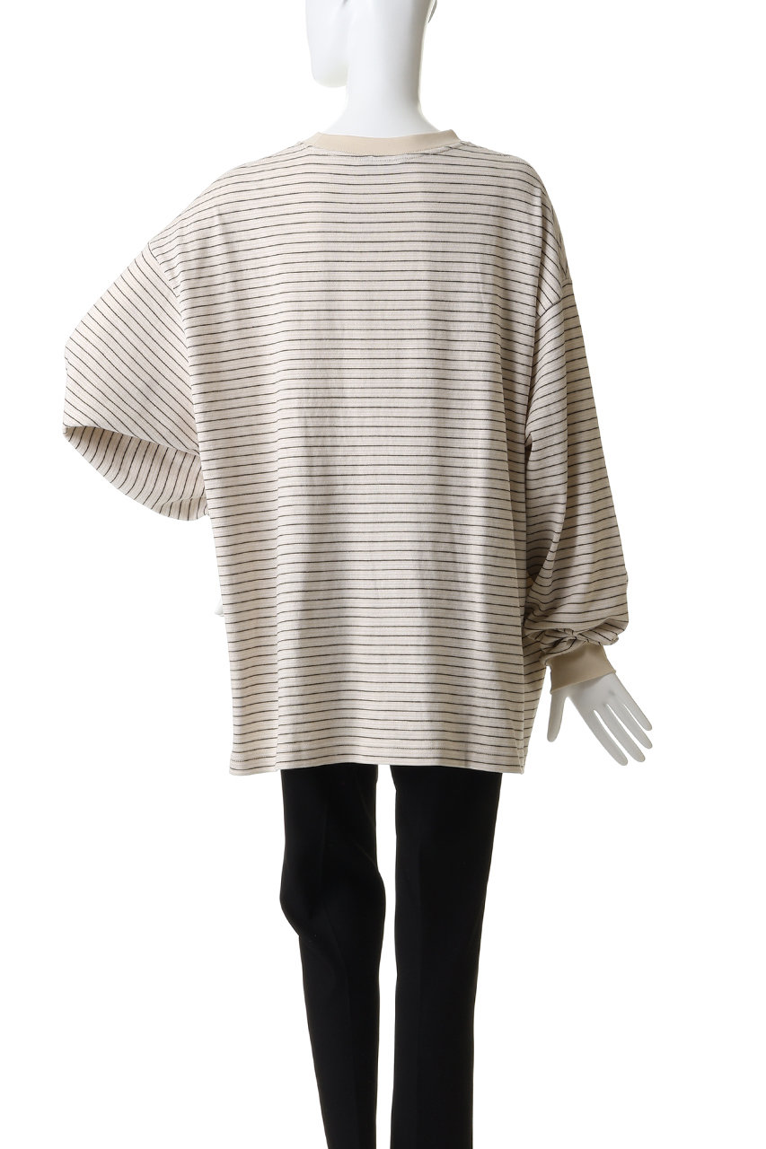 EVCON(エビコン)｜【UNISEX】BORDER WIDE L/S TEE/IVORY の通販