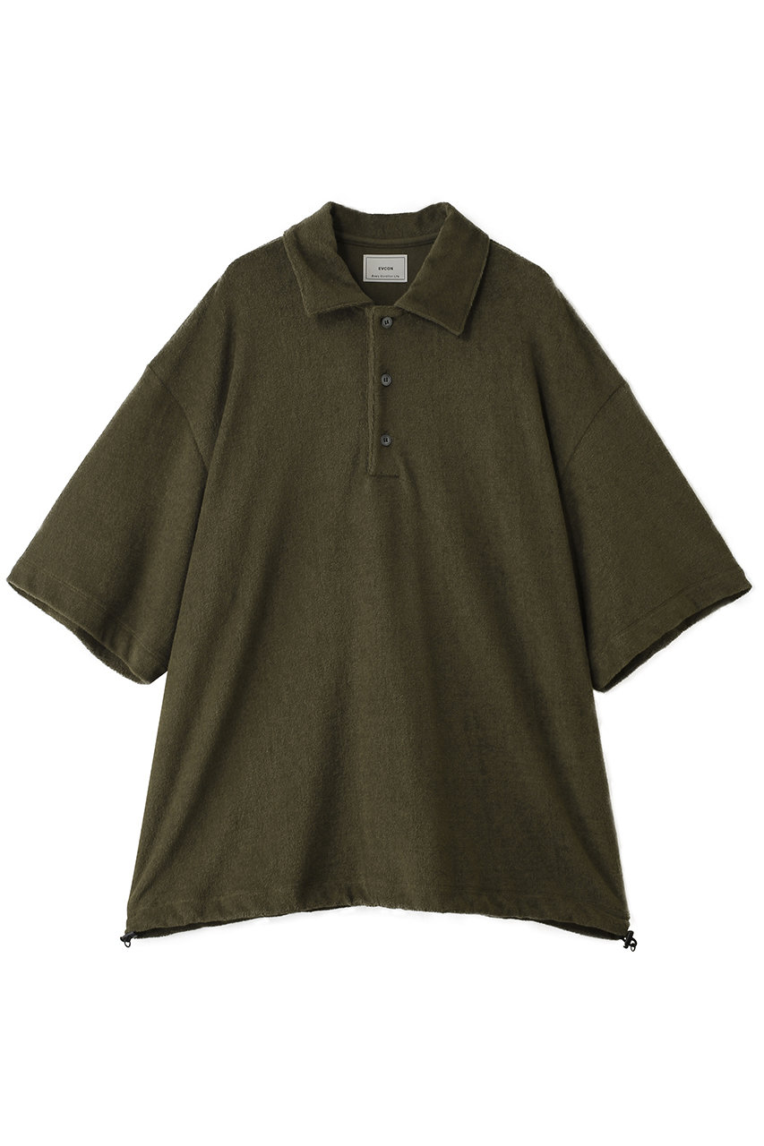 エビコン/EVCONの【UNISEX】PILE POLO S/S TEE(KHAKI/261-91101)