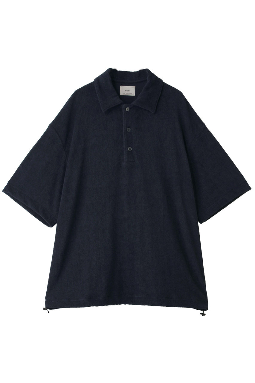 エビコン/EVCONの【UNISEX】PILE POLO S/S TEE(NAVY/261-91101)