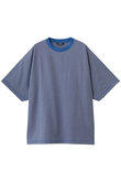 【UNISEX】MERCERIZATION BORDER WIDE S/S TEE