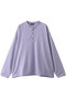 【UNISEX】SHEER HENRYNECK L/S TEE エビコン/EVCON L.PURPLE