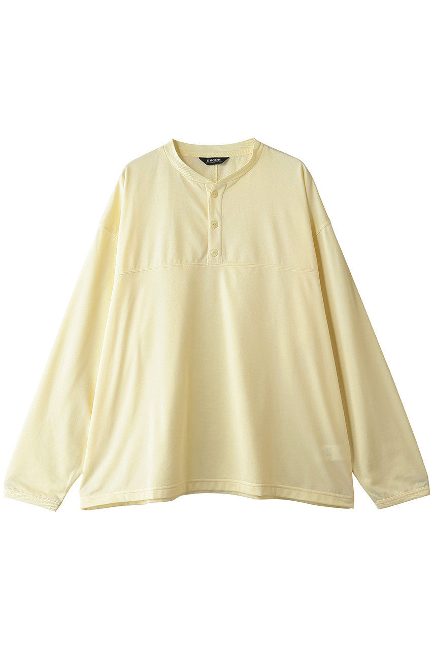 エビコン/EVCONの【UNISEX】SHEER HENRYNECK L/S TEE(L.YELLOW/263-91103)