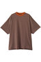 【UNISEX】MERCERIZATION BORDER WIDE S/S TEE エビコン/EVCON ORANGE