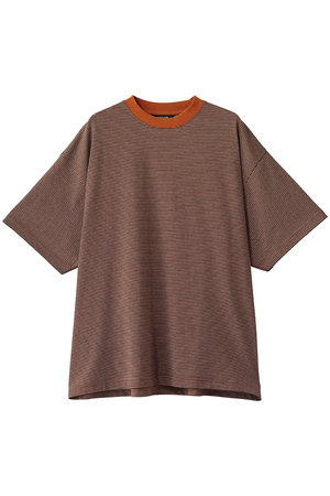 エビコン/EVCONの【UNISEX】MERCERIZATION BORDER WIDE S/S TEE(110100/110102)