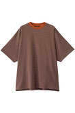 【UNISEX】MERCERIZATION BORDER WIDE S/S TEE