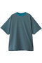 【UNISEX】MERCERIZATION BORDER WIDE S/S TEE エビコン/EVCON BLUE