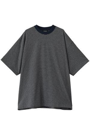 エビコン/EVCONの【UNISEX】MERCERIZATION BORDER WIDE S/S TEE(110100/110102)