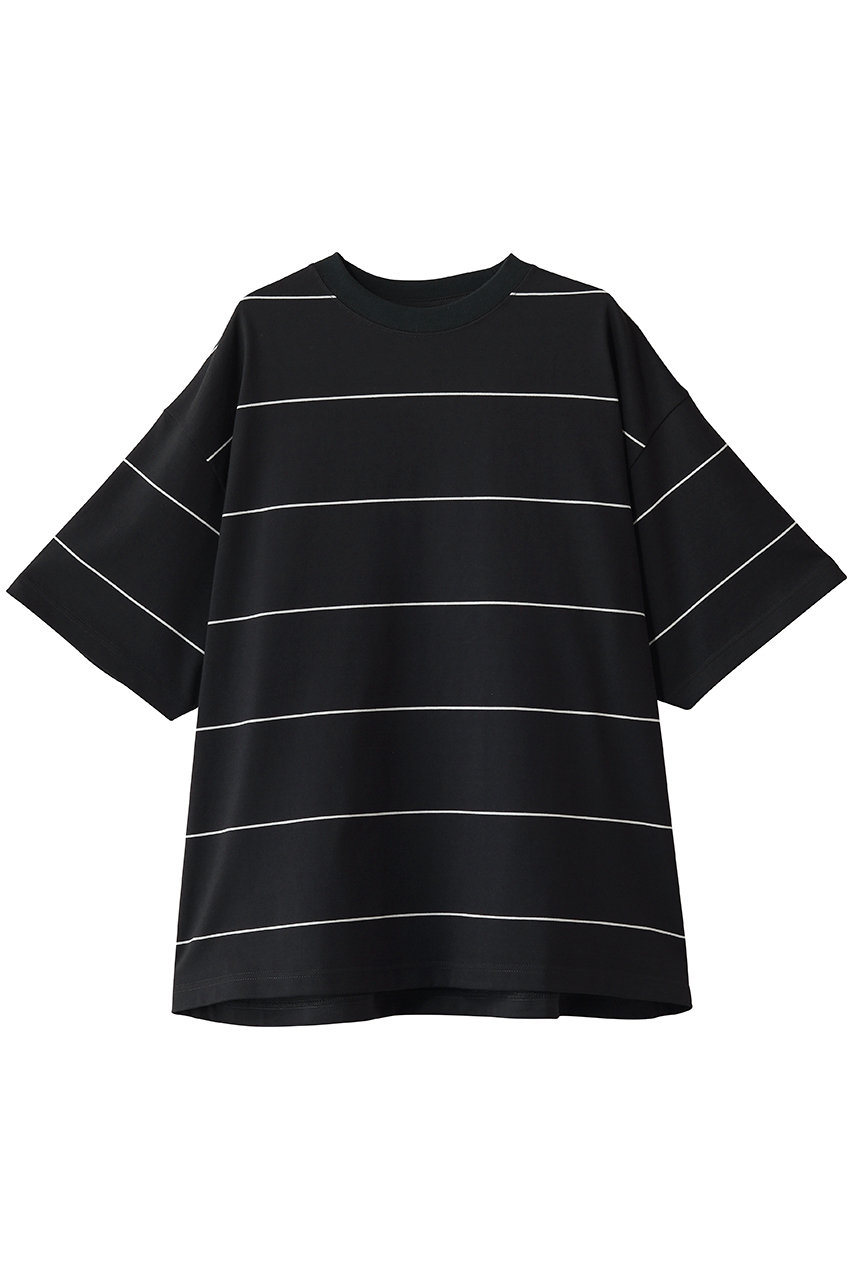 エビコン/EVCONの【UNISEX】BORDER WIDE S/S TEE(BLACK/263-91107)