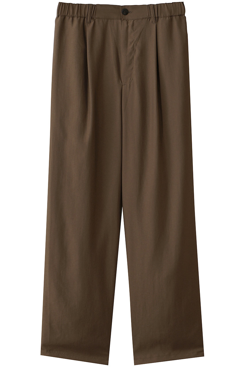 エビコン/EVCONの【UNISEX】NYLON 1TUCK EASY TROUSERS(BROWN/263-91504)