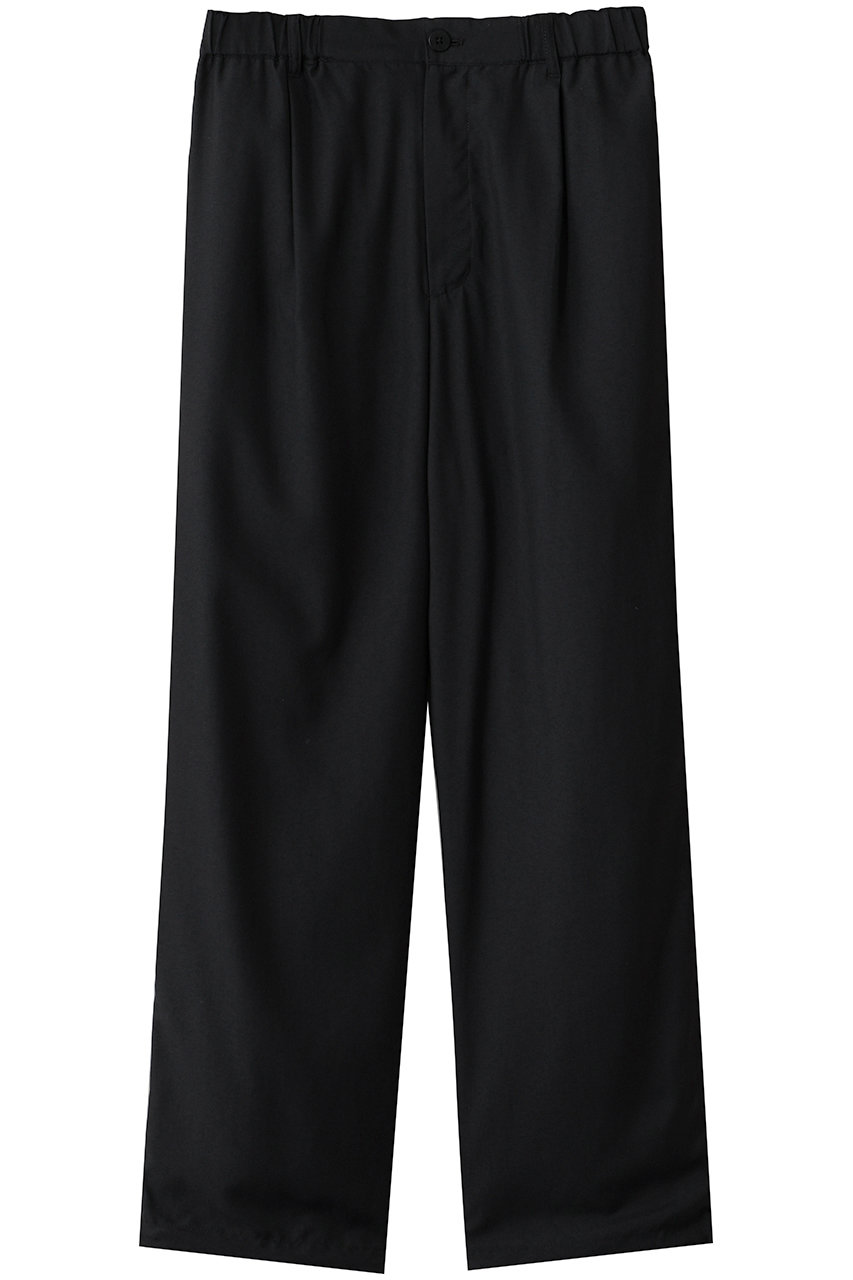 エビコン/EVCONの【UNISEX】NYLON 1TUCK EASY TROUSERS(BLACK/263-91504)