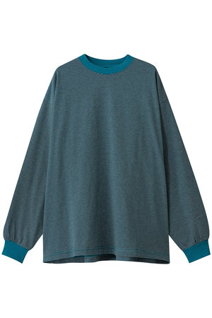 エビコン/EVCONの【UNISEX】MERCERIZATION BORDER WIDE L/S TEE(110100/110103)