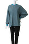 【UNISEX】MERCERIZATION BORDER WIDE L/S TEE エビコン/EVCON