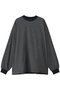 【UNISEX】MERCERIZATION BORDER WIDE L/S TEE エビコン/EVCON NAVY