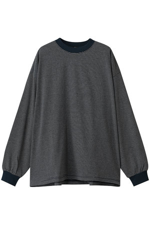 エビコン/EVCONの【UNISEX】MERCERIZATION BORDER WIDE L/S TEE(110100/110103)