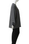 【UNISEX】MERCERIZATION BORDER WIDE L/S TEE エビコン/EVCON