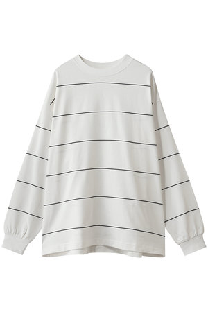 エビコン/EVCONの【UNISEX】BORDER WIDE L/S TEE(110100/110103)