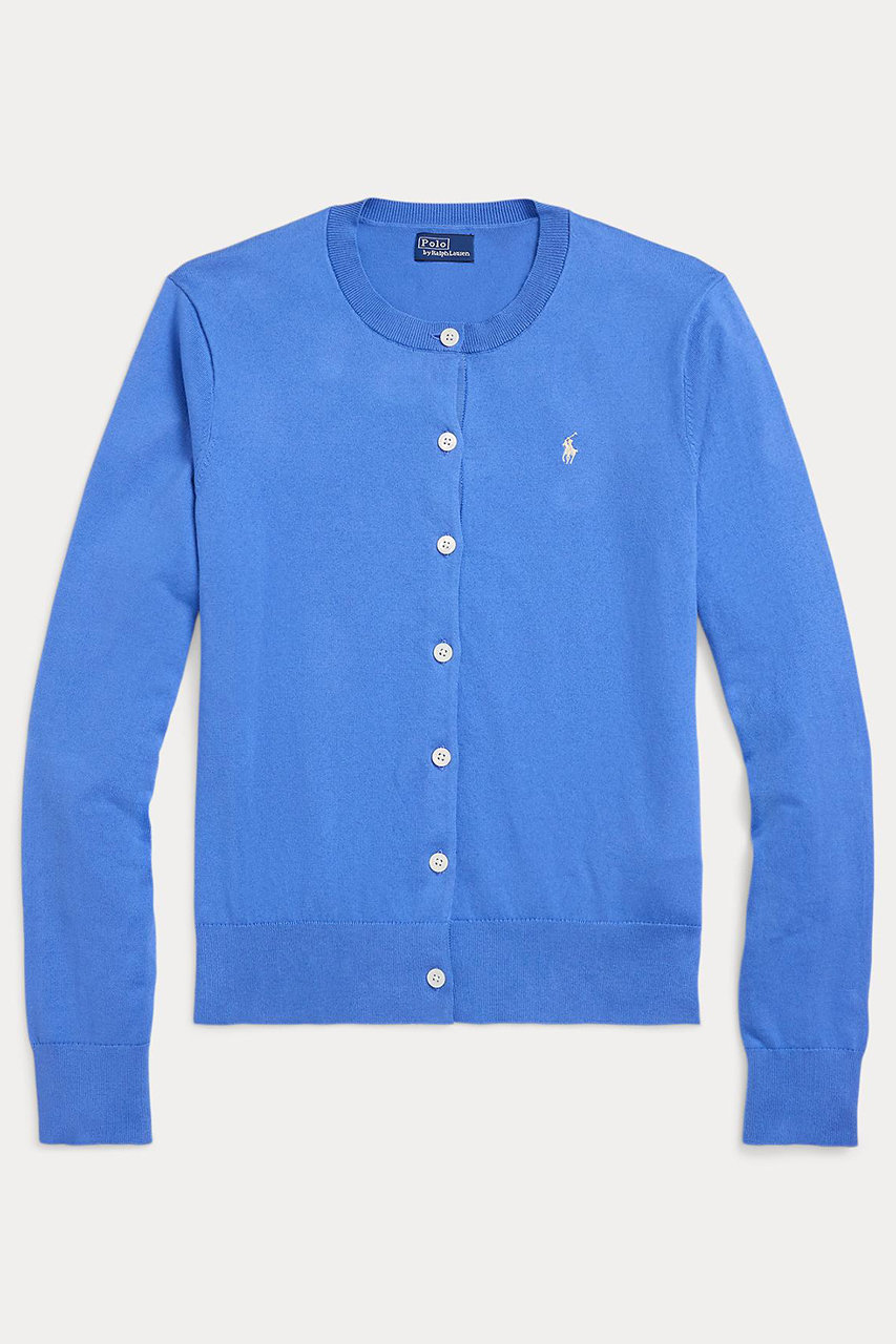 RALPH LAUREN 【POLO RALPH LAUREN】コットンブレンド カーディガン (ポンドブルー, S) ラルフ ローレン ELLE SHOP RALPH LAUREN 【POLO RALPH LAUREN】コットンブレンド カーディガン (ポンドブルー, S) ラルフ ローレン ELLE SHOP