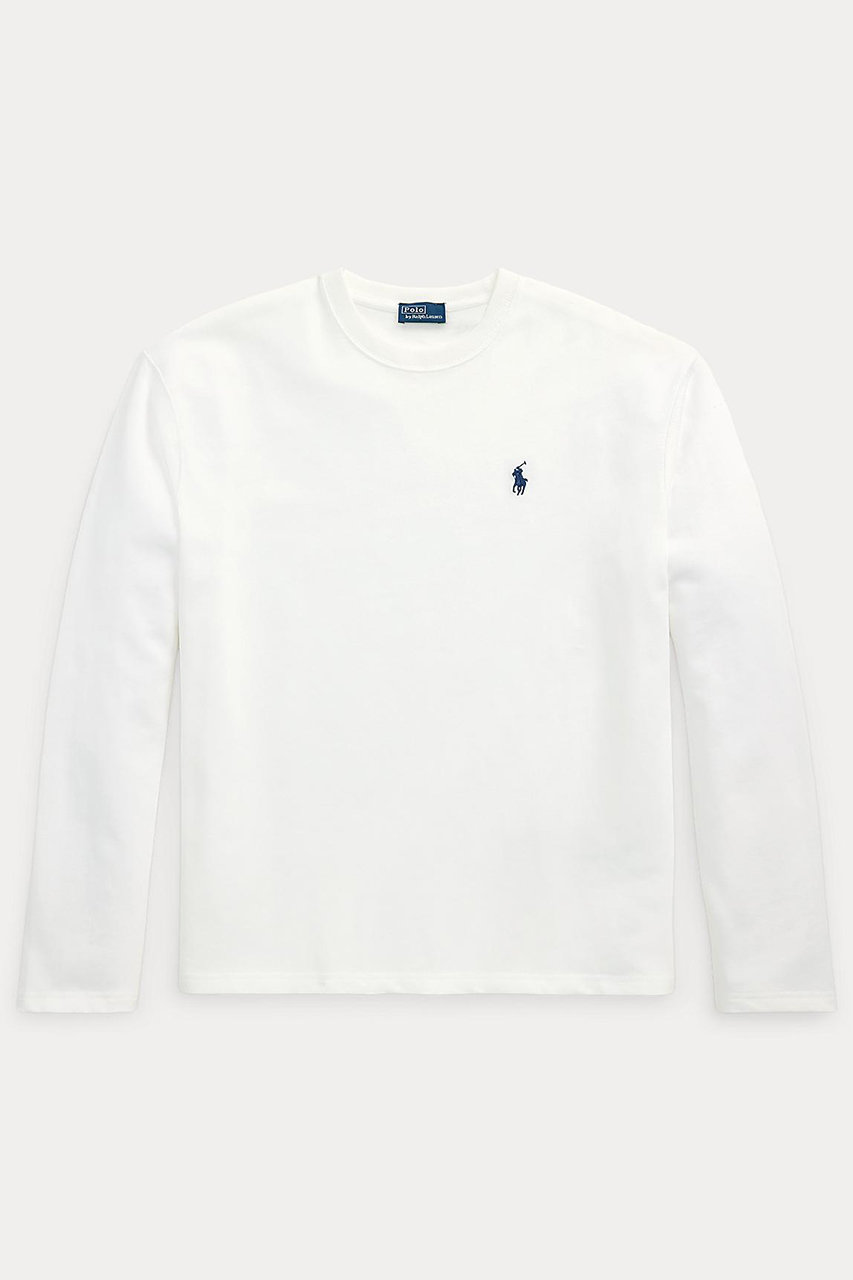 RALPH LAUREN 【POLO RALPH LAUREN】コットン ジャージー ロングスリーブ Tシャツ (ホワイト, S) ラルフ ローレン ELLE SHOP RALPH LAUREN 【POLO RALPH LAUREN】コットン ジャージー ロングスリーブ Tシャツ (ホワイト, S) ラルフ ローレン ELLE SHOP
