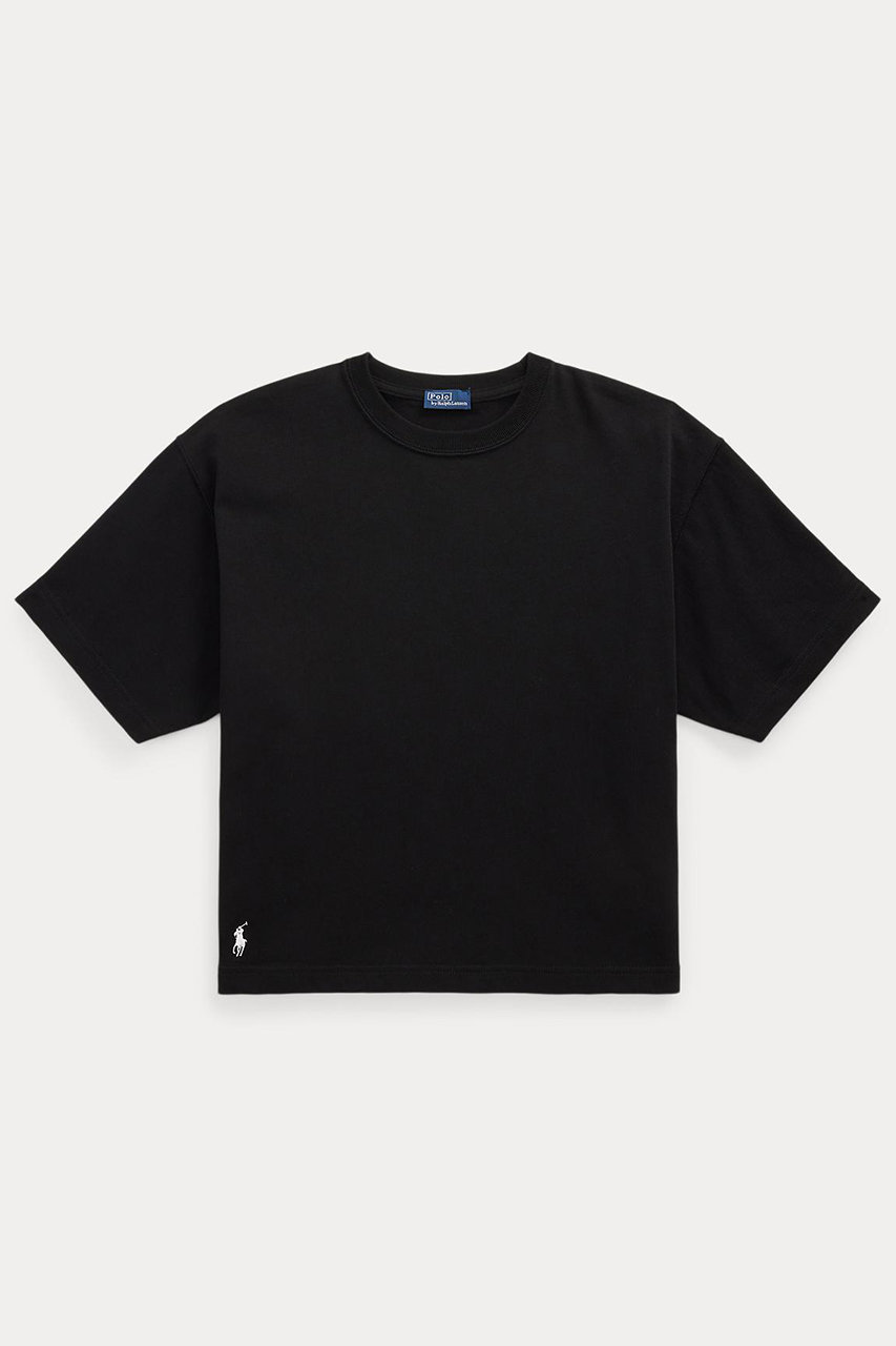 RALPH LAUREN 【POLO RALPH LAUREN】コットン ジャージー クロップド クルーネック Tシャツ (ポロブラック, S) ラルフ ローレン ELLE SHOP RALPH LAUREN 【POLO RALPH LAUREN】コットン ジャージー クロップド クルーネック Tシャツ (ポロブラック, S) ラルフ ローレン ELLE SHOP
