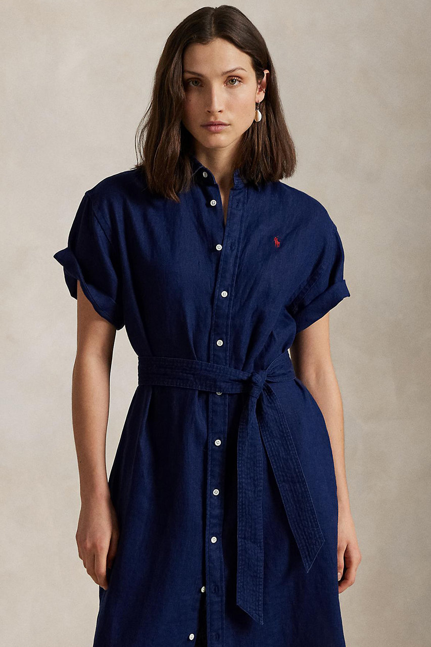 軽やかな着心地♪【Polo Ralph Lauren】ショートスリーブ ドレス コットン ショートスリーブ ドレス（ワンピース）｜POLO RALPH