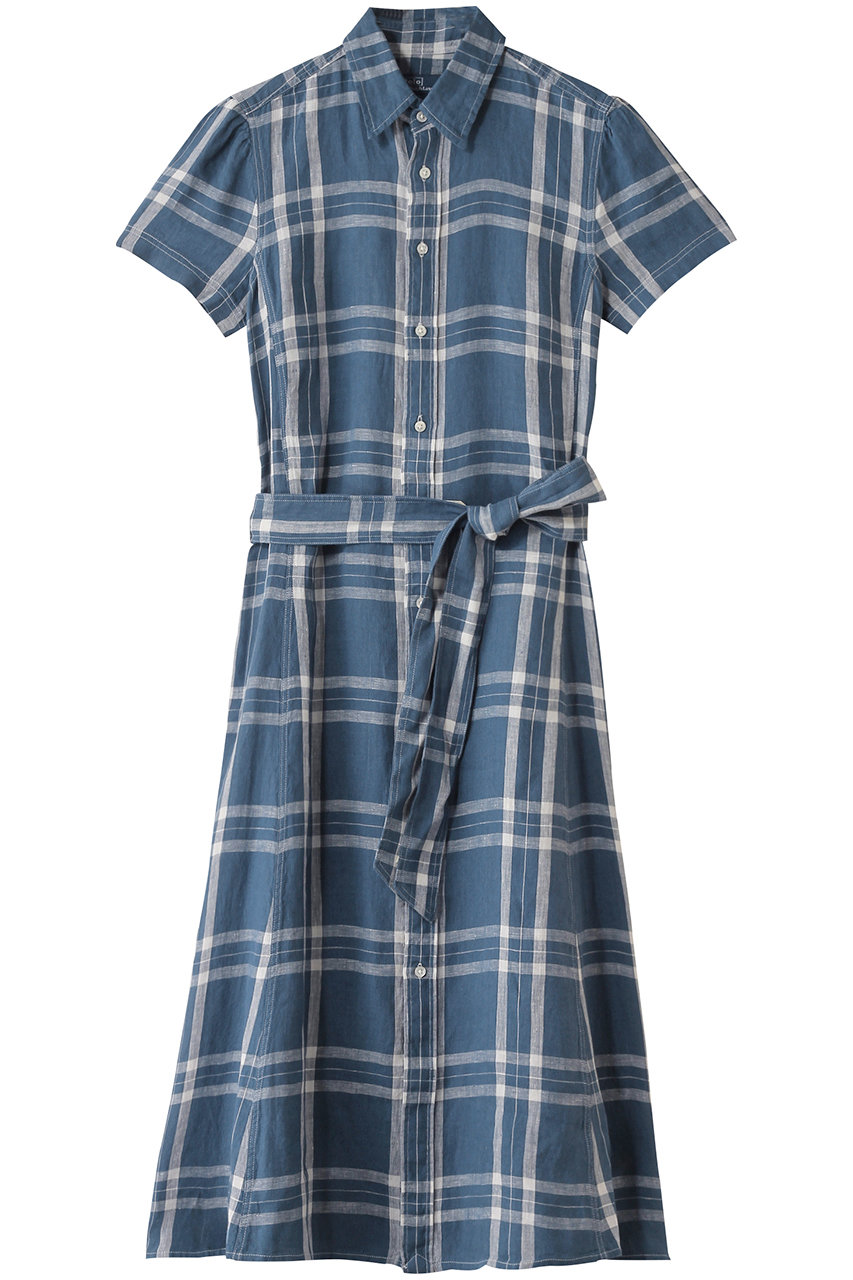 RALPH LAUREN 【POLO RALPH LAUREN】ベルテッド リネン ショートスリーブ シャツドレス (ダークブルー/ホワイト, 2) ラルフ ローレン ELLE SHOP RALPH LAUREN 【POLO RALPH LAUREN】ベルテッド リネン ショートスリーブ シャツドレス (ダークブルー/ホワイト, 2) ラルフ ローレン ELLE SHOP