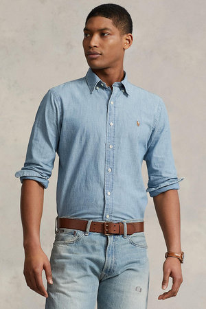 ラルフ ローレン/RALPH LAURENの【MEN】【POLO RALPH LAUREN】カスタムフィット シャンブレー シャツ(110400/110403)