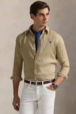【MEN】【POLO RALPH LAUREN】カスタム フィット リネン シャツ