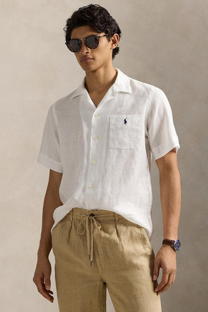 ラルフ ローレン/RALPH LAURENの【MEN】【POLO RALPH LAUREN】クラシック フィット リネン キャンプ シャツ(110400/110402)