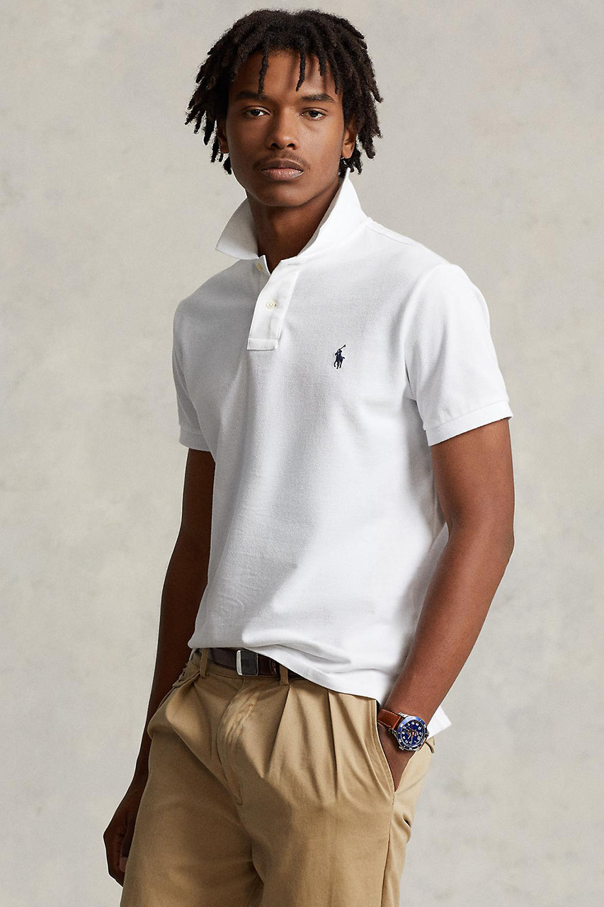 POLO RALPH LAUREN ホワイト ポロシャツ M Polo by Ralph Lauren ホワイト ポロシャツ ビッグポニーM