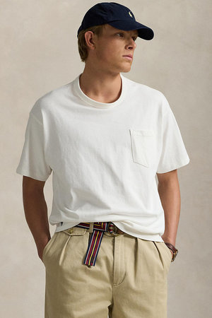 【MEN】【POLO RALPH LAUREN】ビッグ フィット ヘビーウェイト ジャージー Tシャツ