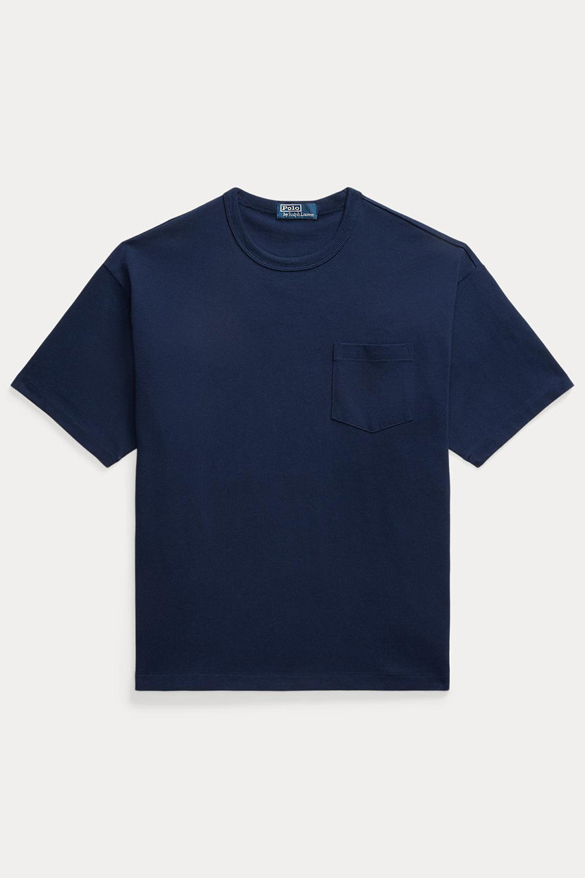 RALPH LAUREN 【MEN】【POLO RALPH LAUREN】ビッグ フィット ヘビーウェイト ジャージー Tシャツ (ネイビー, M) ラルフ ローレン ELLE SHOP RALPH LAUREN 【MEN】【POLO RALPH LAUREN】ビッグ フィット ヘビーウェイト ジャージー Tシャツ (ネイビー, M) ラルフ ローレン ELLE SHOP