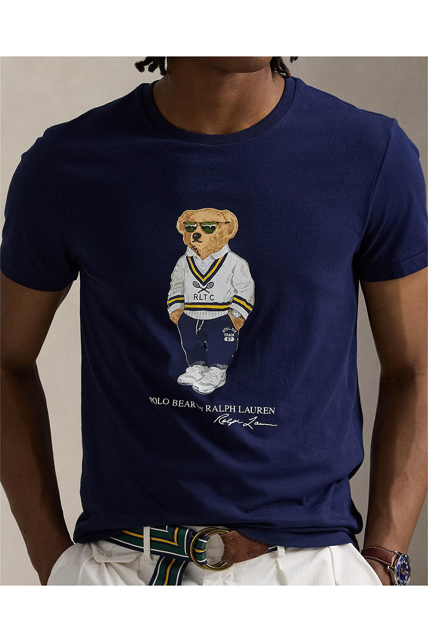 ラルフローレン カスタムスリムフィット 半袖Tシャツ ネイビー サイズM RALPH LAUREN(ラルフ ローレン)|【MEN】【POLO RALPH LAUREN